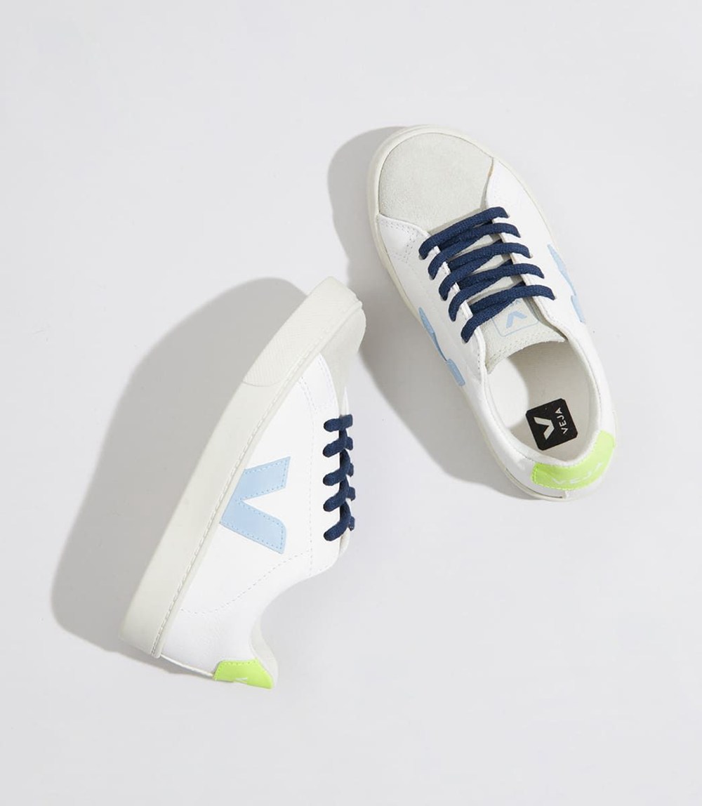 Tenis Veja Niños - Esplar Lace Chromefree - Blancos - 697GDRBXS